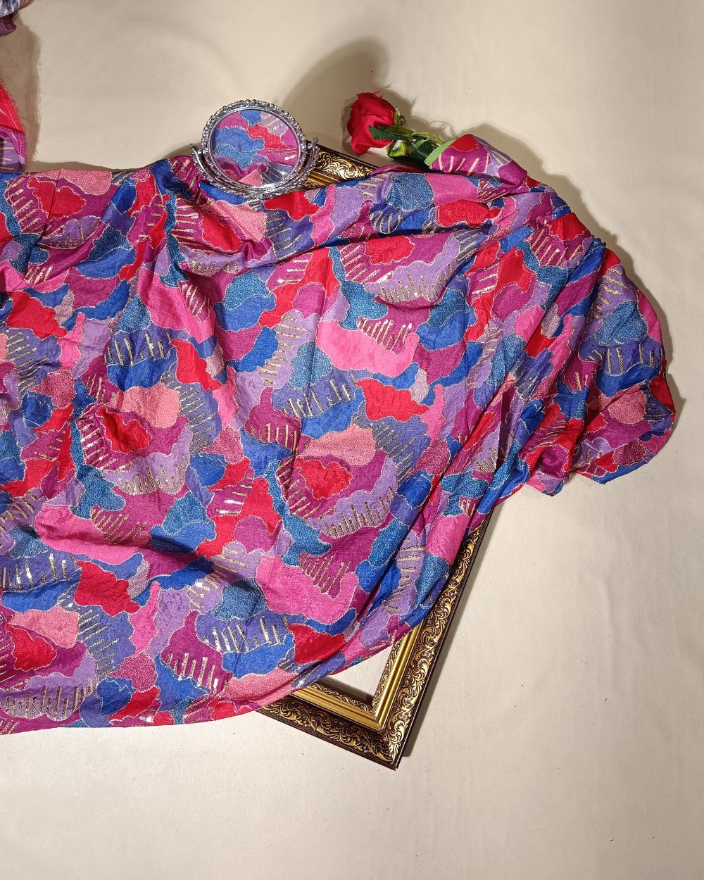 Chinnon Work Multicolor Colour 44 Inches Width