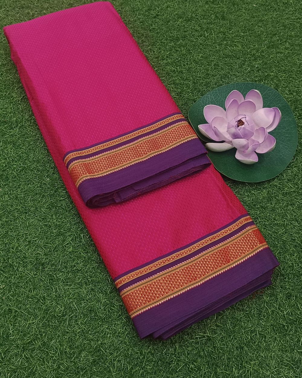 Cotton Khun Dark Pink Colour 36 Inches Width