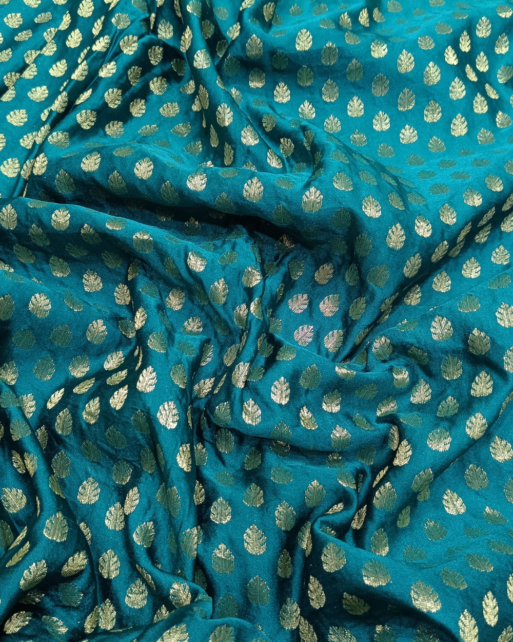 Banarasi Peacock Green(Morpankhi) Colour 43 Inches Width
