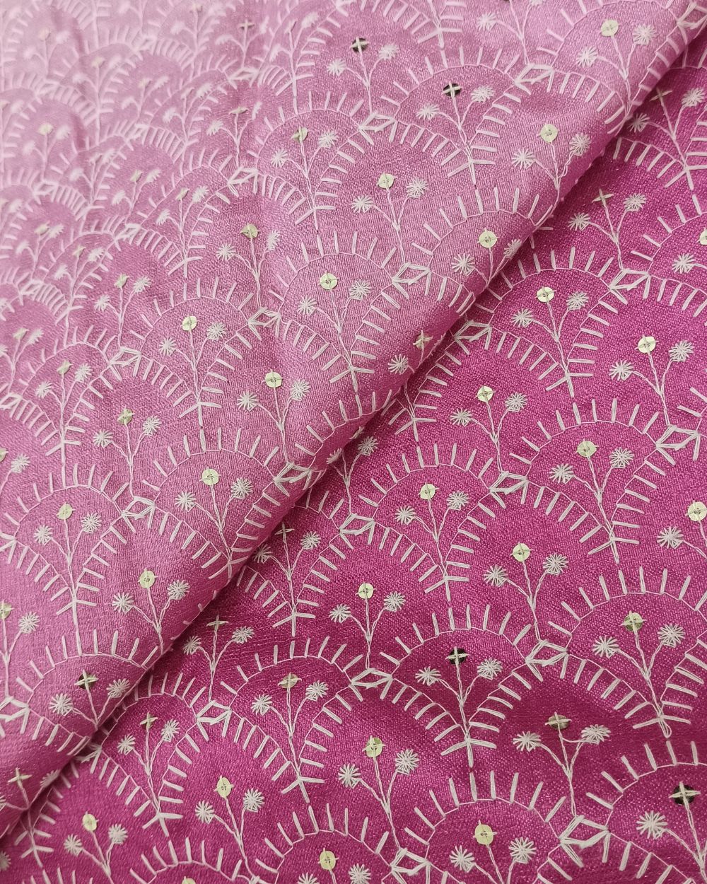 Banglori Work Pink Colour 55 Inches Width