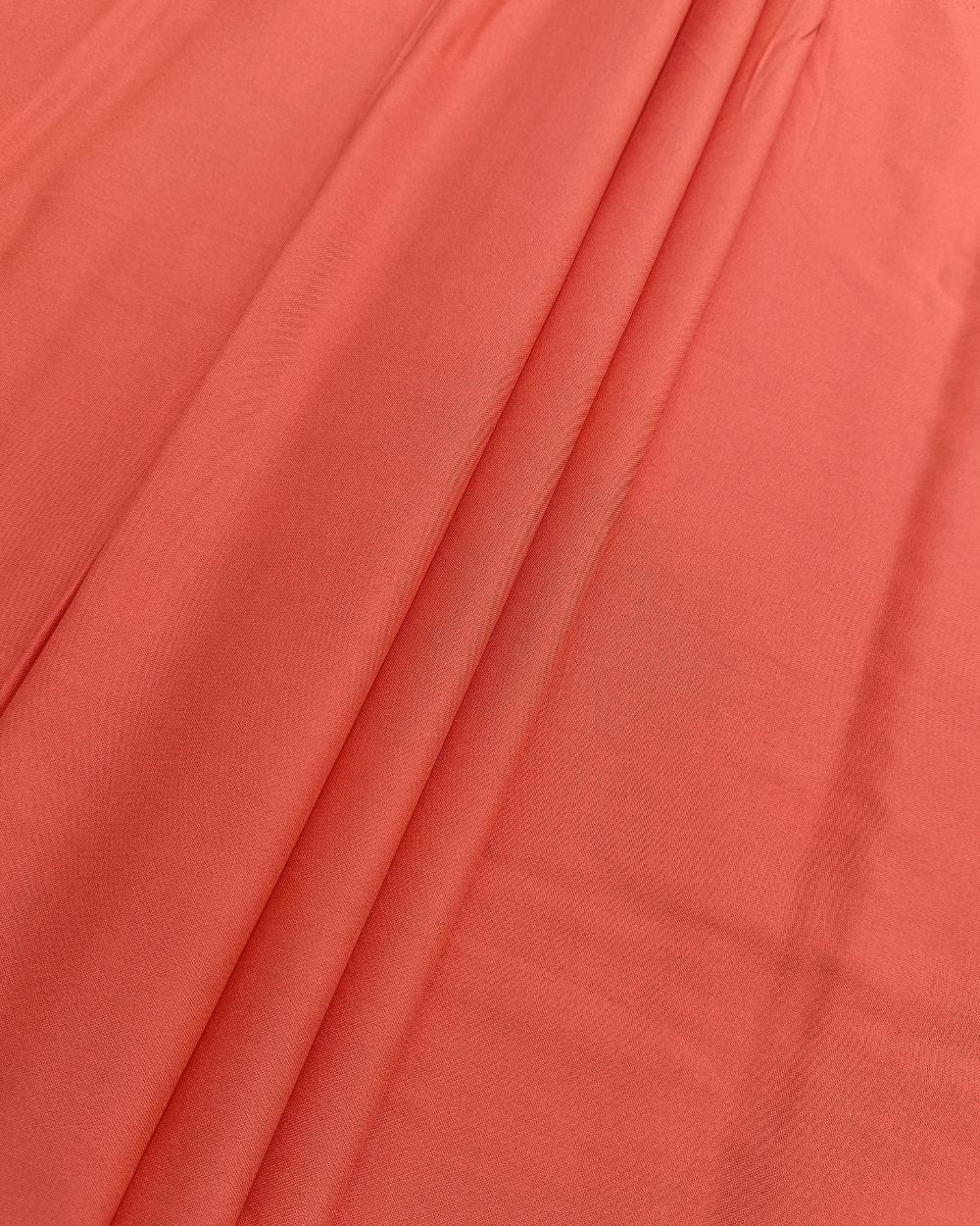 Plain Rayon-cotton Peach Pink Colour 44 Inches Width