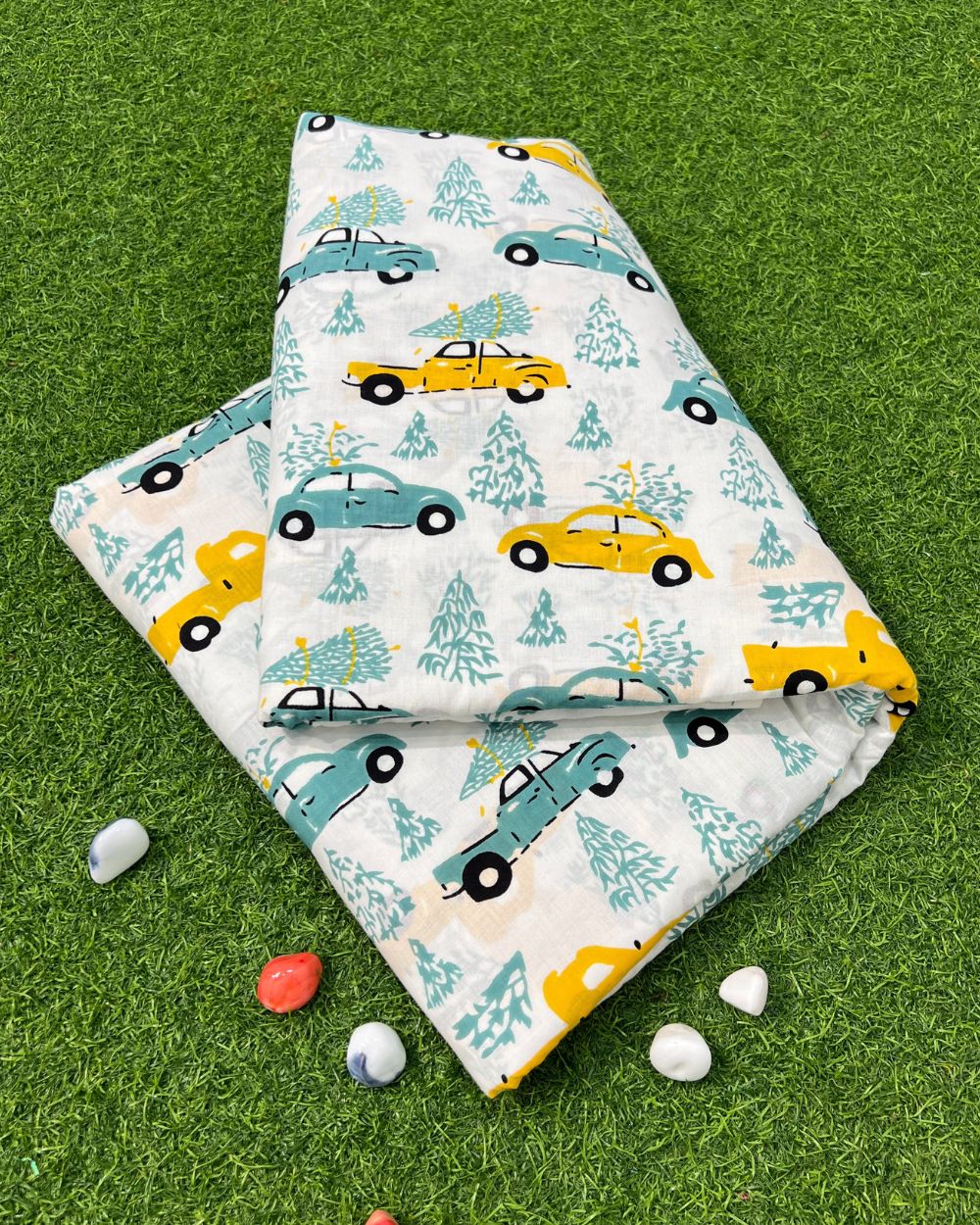 Cambric Cotton Nursery Print White 42 Inches Width