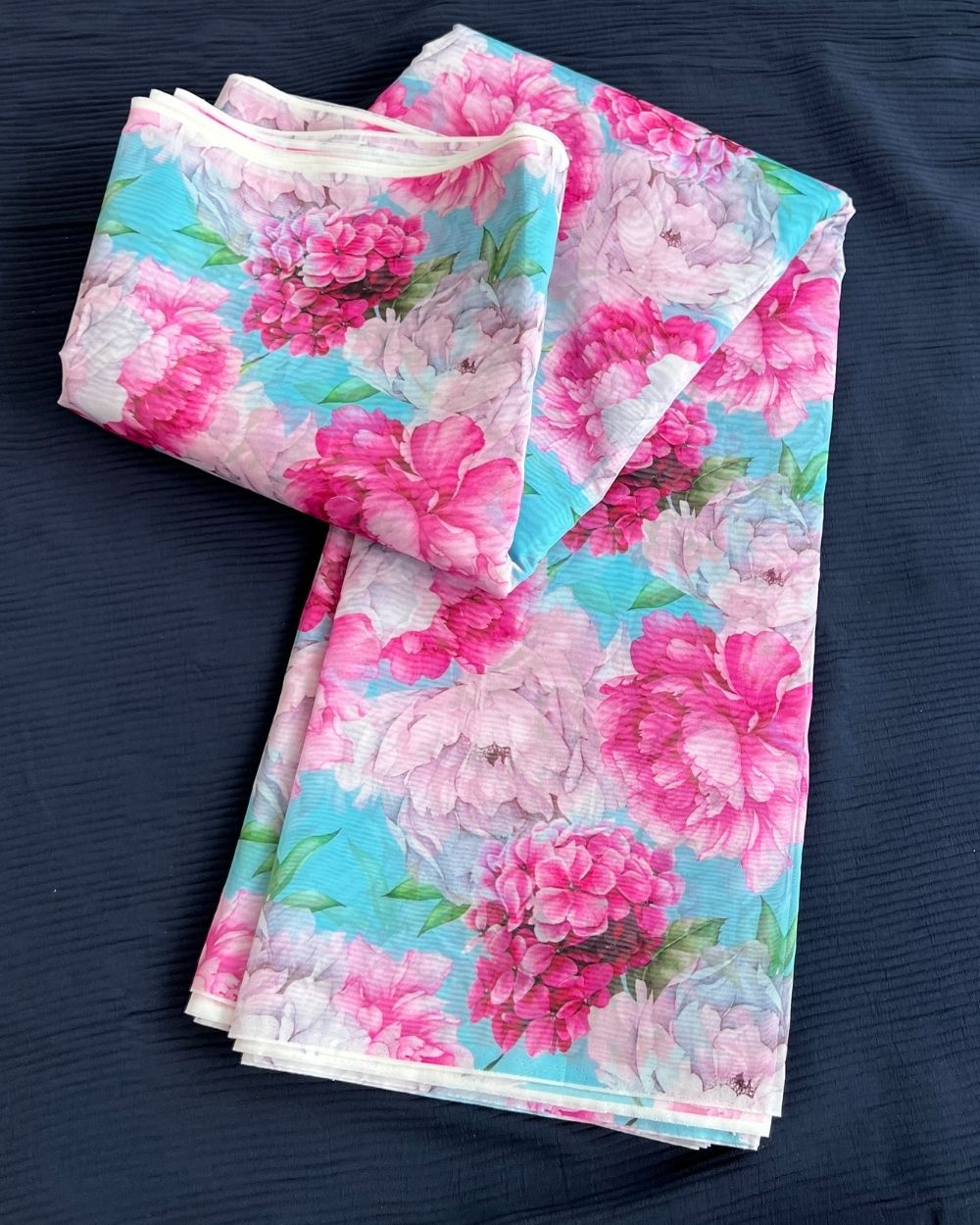 Premium Printed Organza Multicolor 42 Inches Width