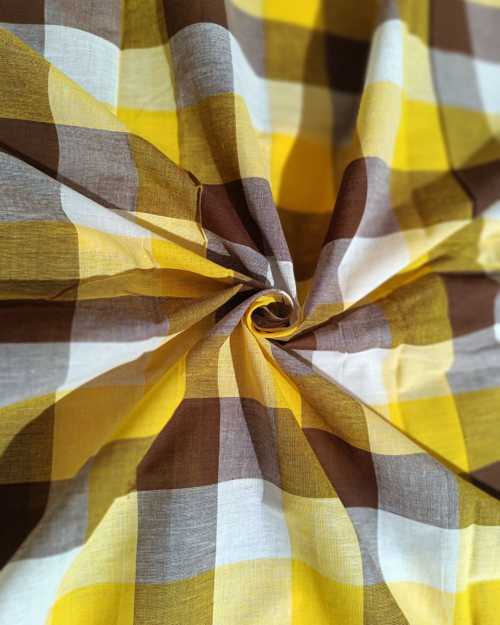 Printed Cotton Checks Multi Colour 44 Inches Width