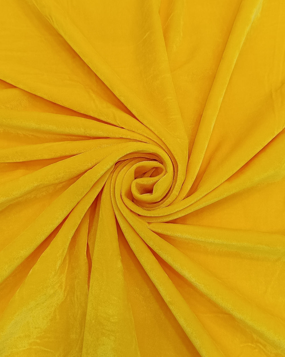 Plain Premium Velvet Yellow Colour 42 Inches Width