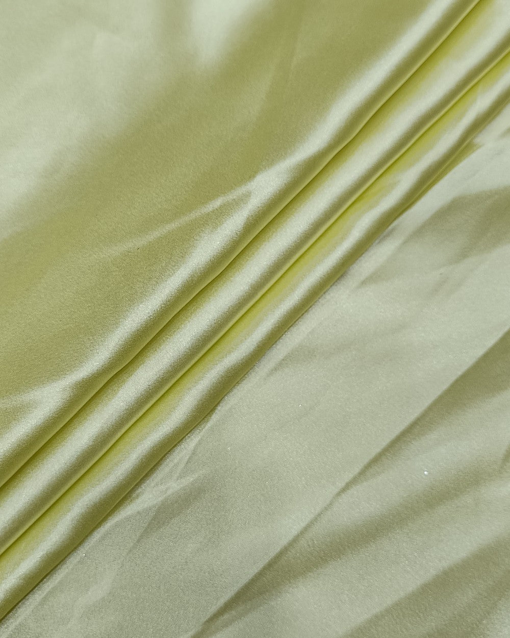 Plain German-Satin Light Lemon Yellow Colour 44 Inches Width