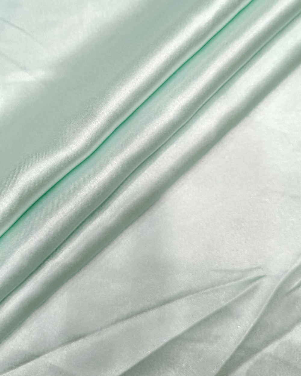 Plain German-Satin Tinted Grey Green Colour 44 Inches Width