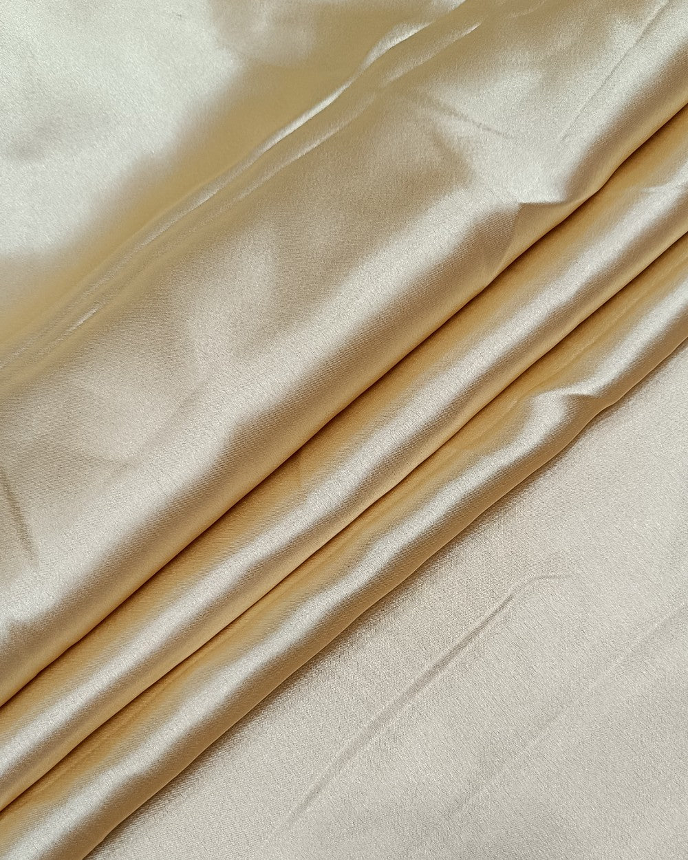 Plain German-Satin Light Golden Colour 44 Inches Width