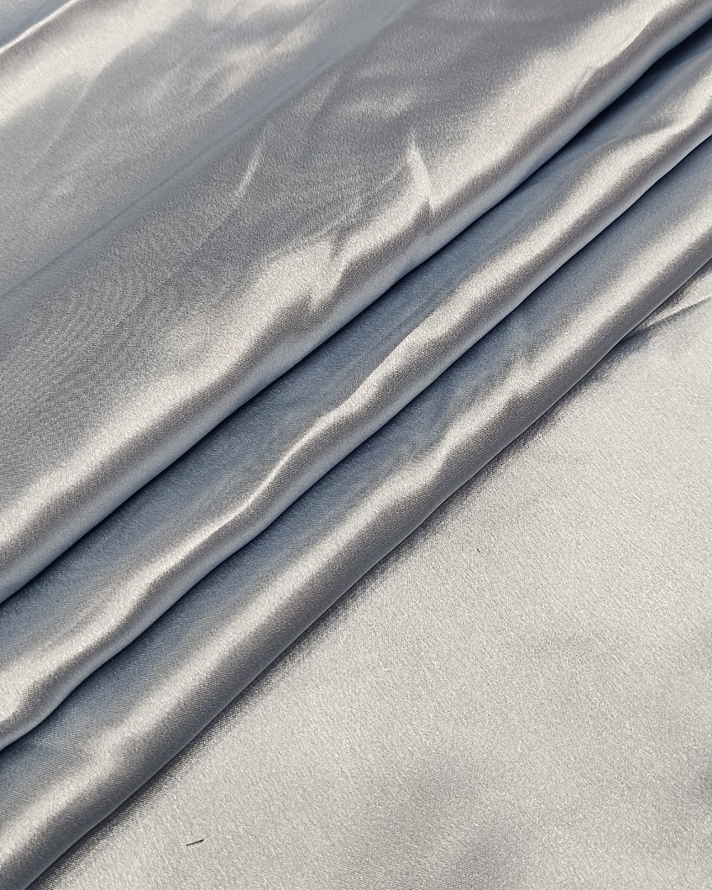 Plain German-Satin Sky Grey Colour 44 Inches Width