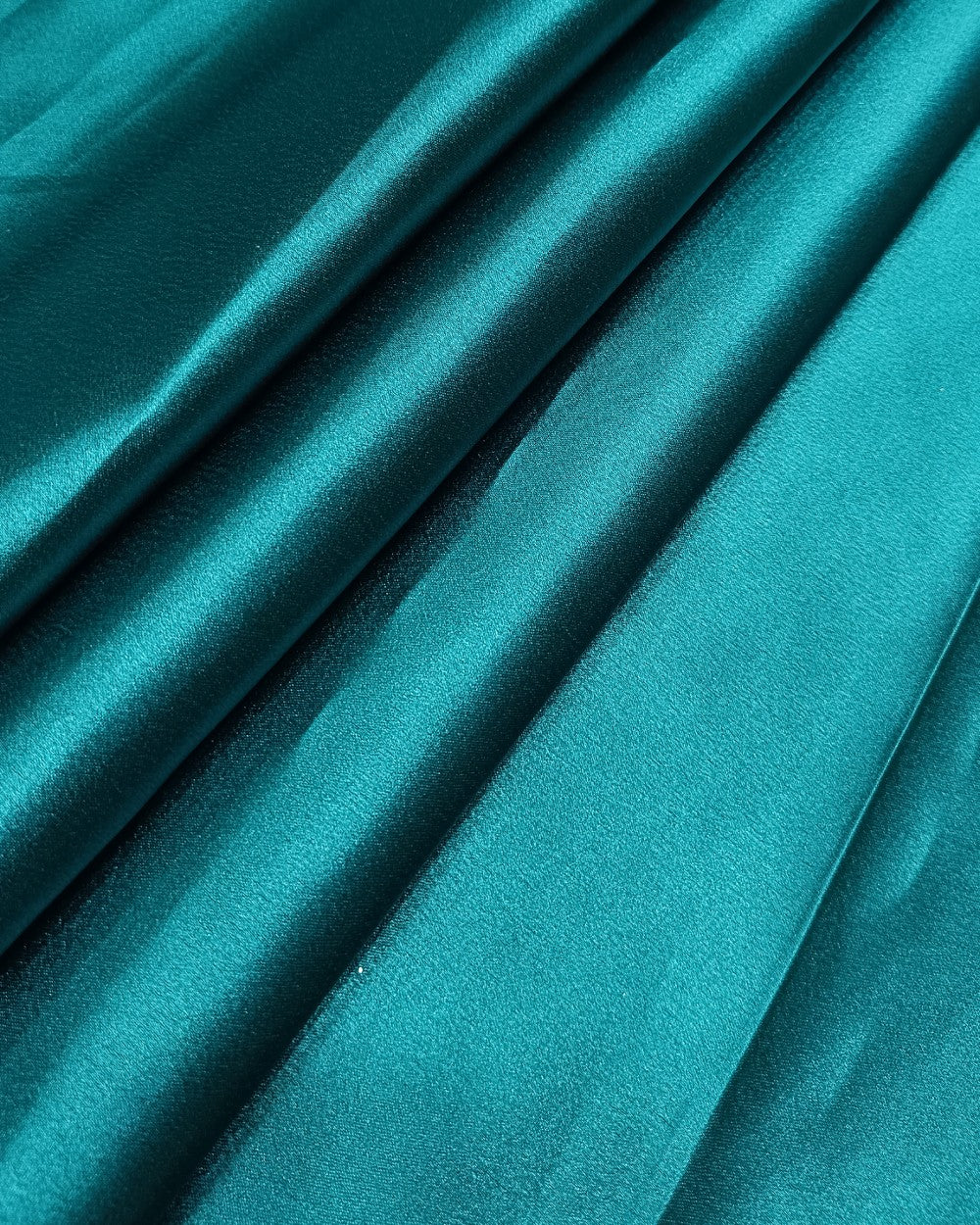 Plain German-Satin Peacock Green(Morpankhi) Colour 44 Inches Width