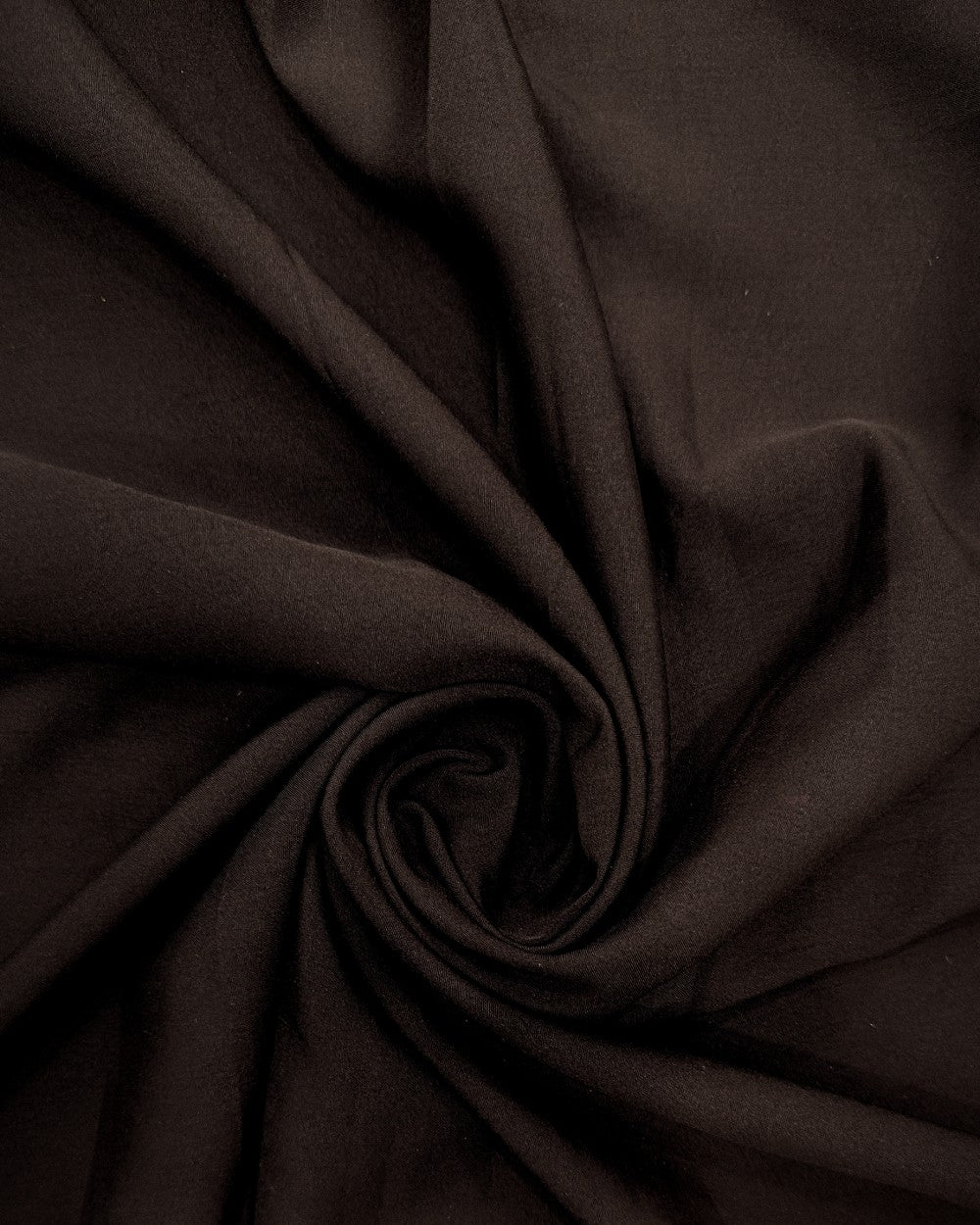 Plain Butter Crepe(American) Carob Brown Colour 42 Inches Width