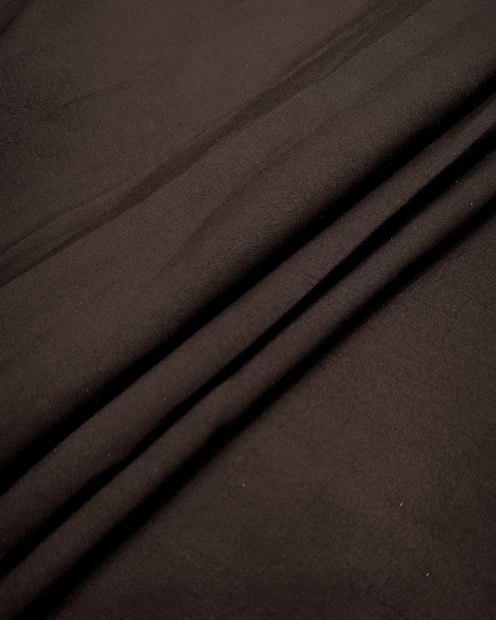 Plain Butter Crepe(American) Carob Brown Colour 42 Inches Width