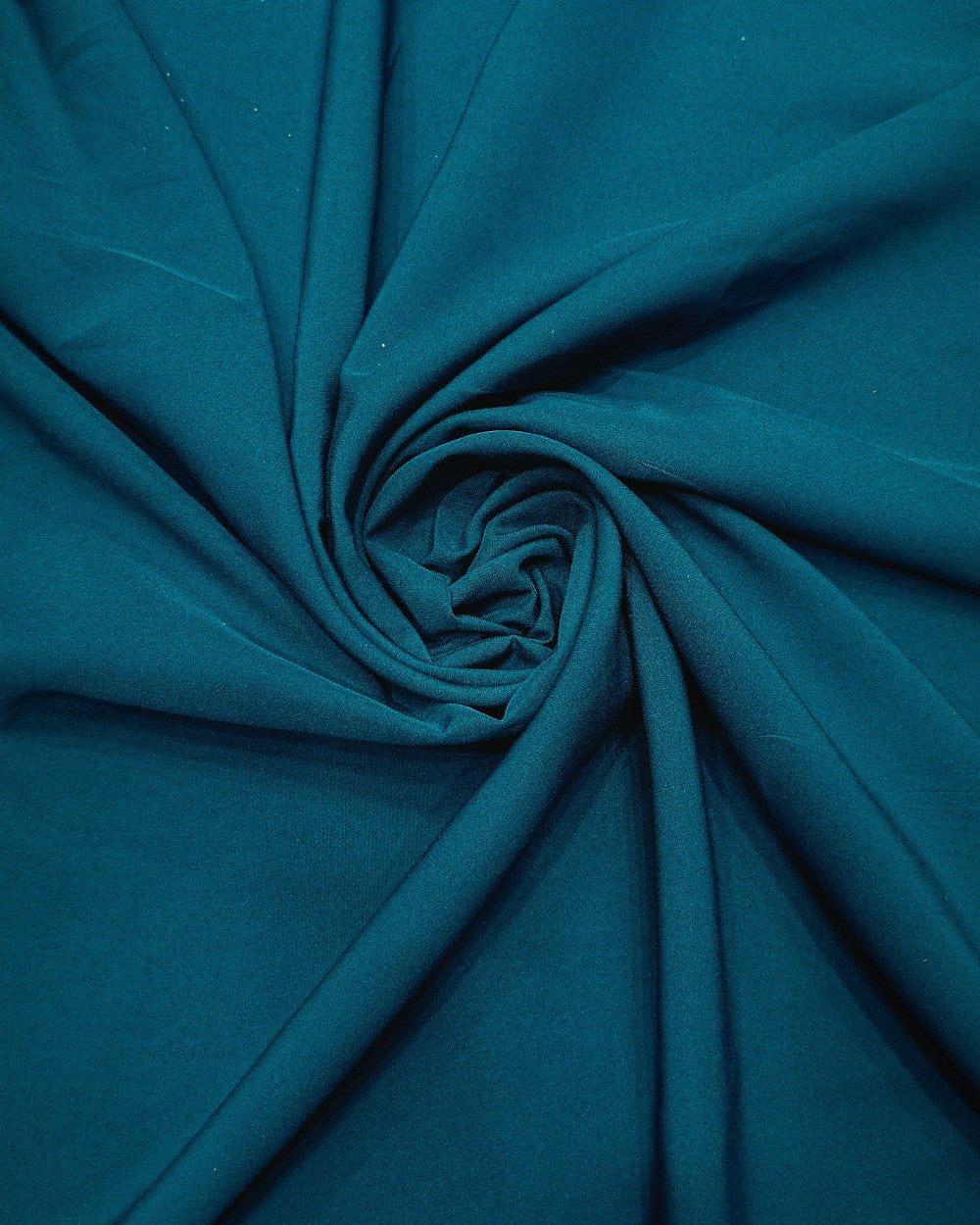 Plain Butter Crepe(American) Lagoon Blue Colour 42 Inches Width