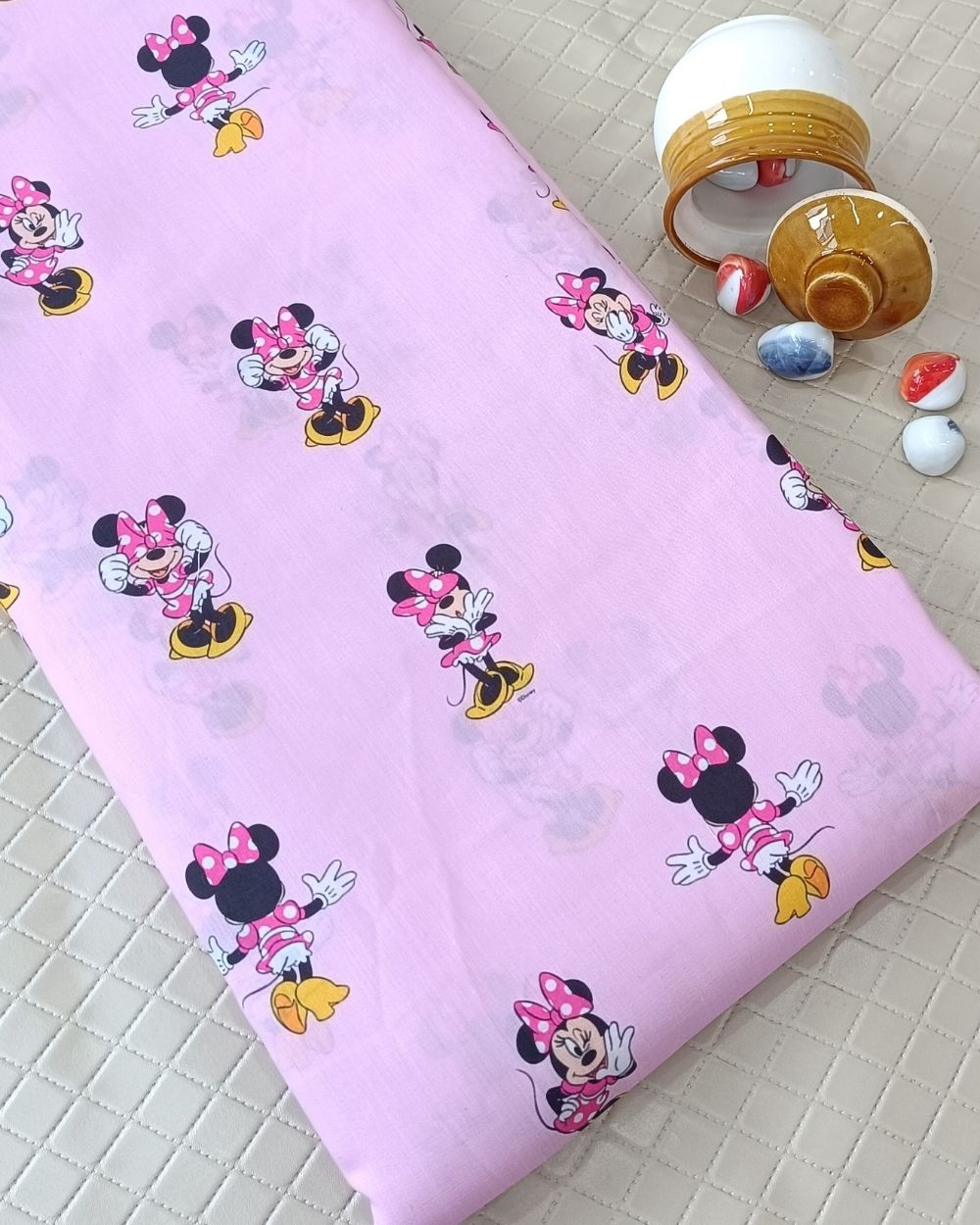 Soft Cotton with Kids Print (Baby/Nursery) Light Lavender Colour 44 Inches Width