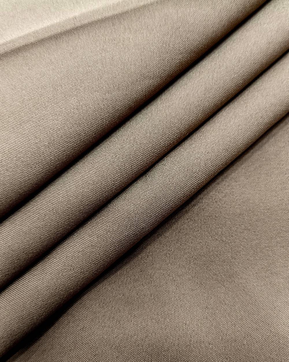 Plain Butter Crepe(American) Dull Brown Colour 42 Inches Width