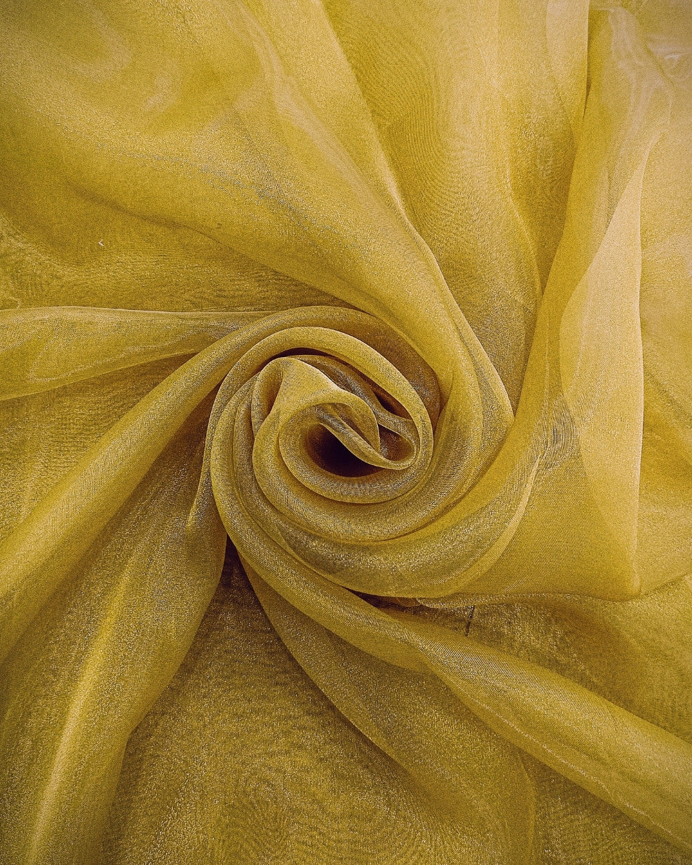 Plain Organza Mustard Yellow Colour 45 Inches Width