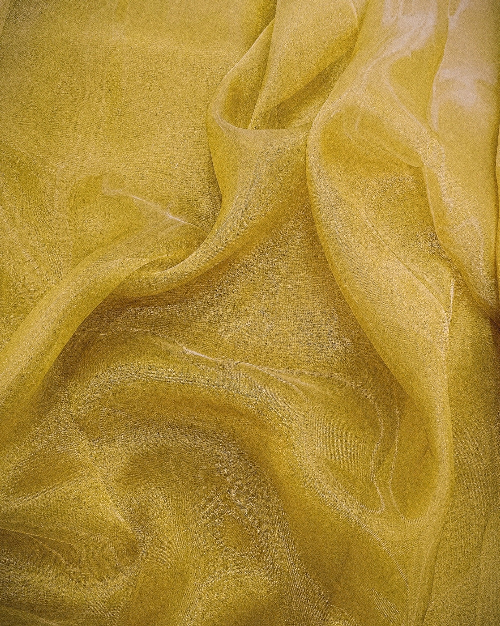 Plain Organza Mustard Yellow Colour 45 Inches Width