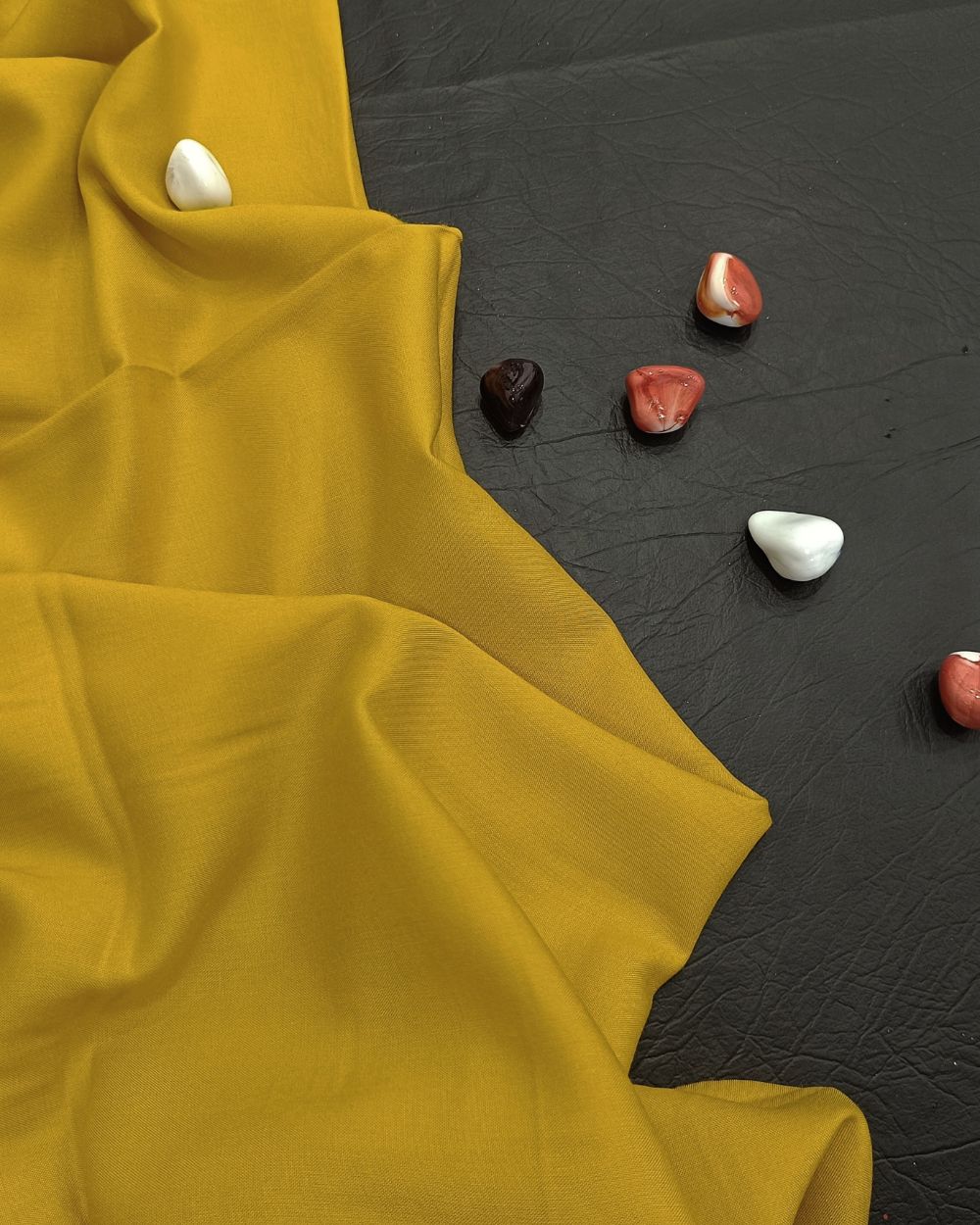 Plain Rayon-cotton Bright Yellow Colour 44 Inches Width