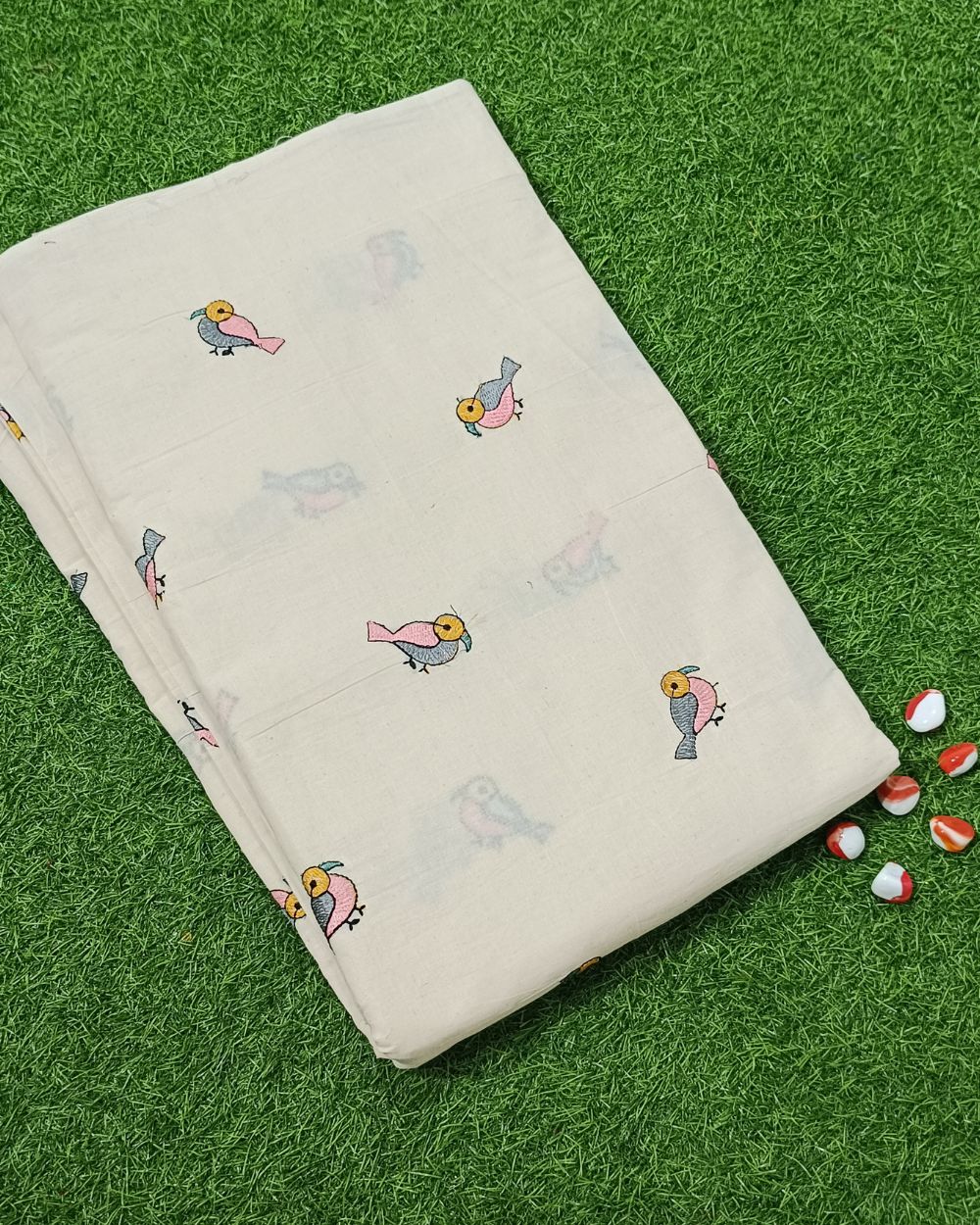 Kora Cotton Work Multicolor 45 Inches Width