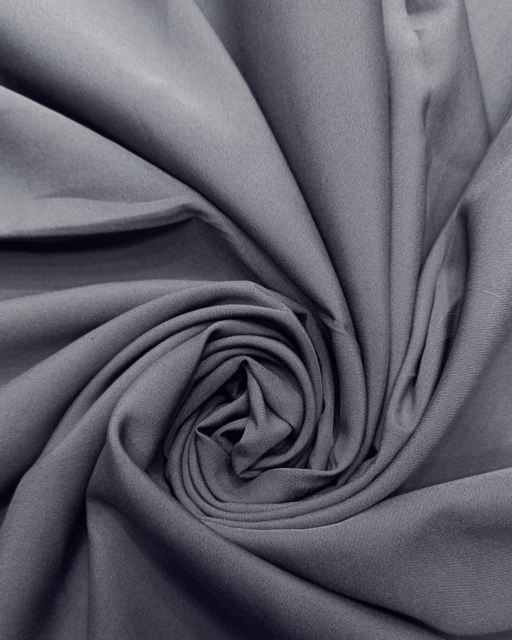 Plain Butter Crepe (American) Pewter Grey Colour 42 Inches Width