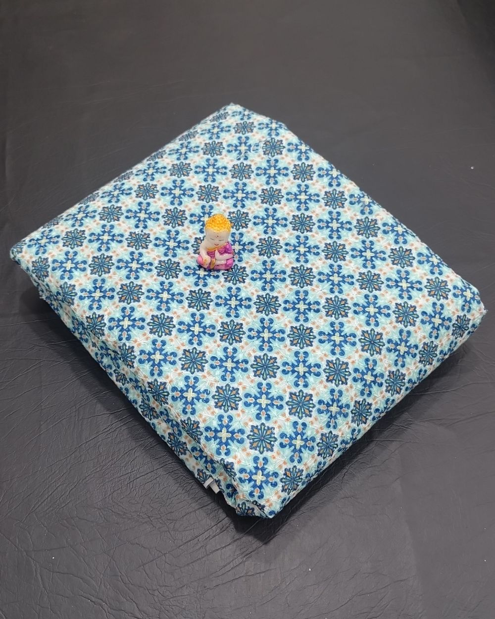 Cotton Chikan Work Digital Print Kerosene 43 Inches Width