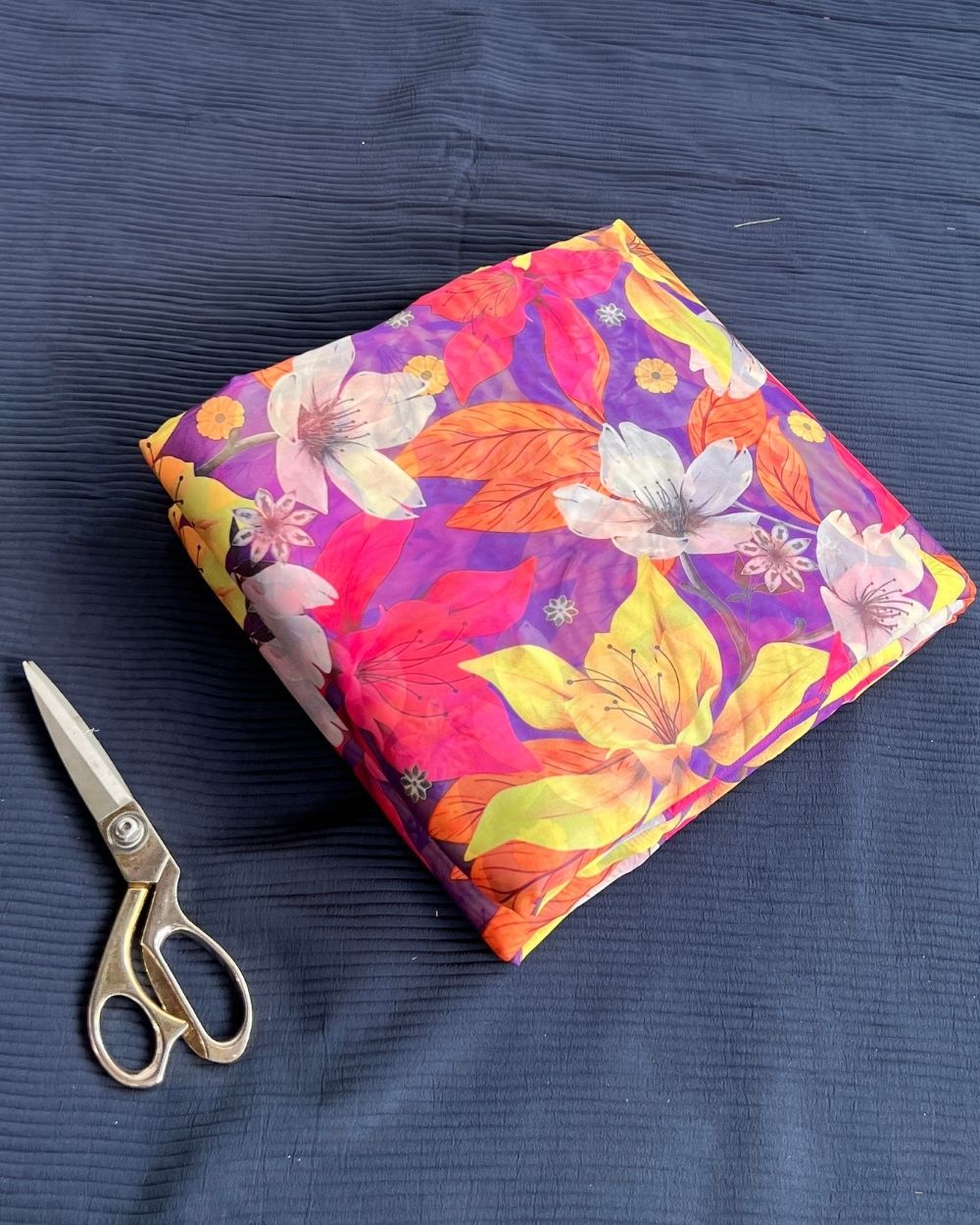 Premium Printed Organza Multicolor 42 Inches Width
