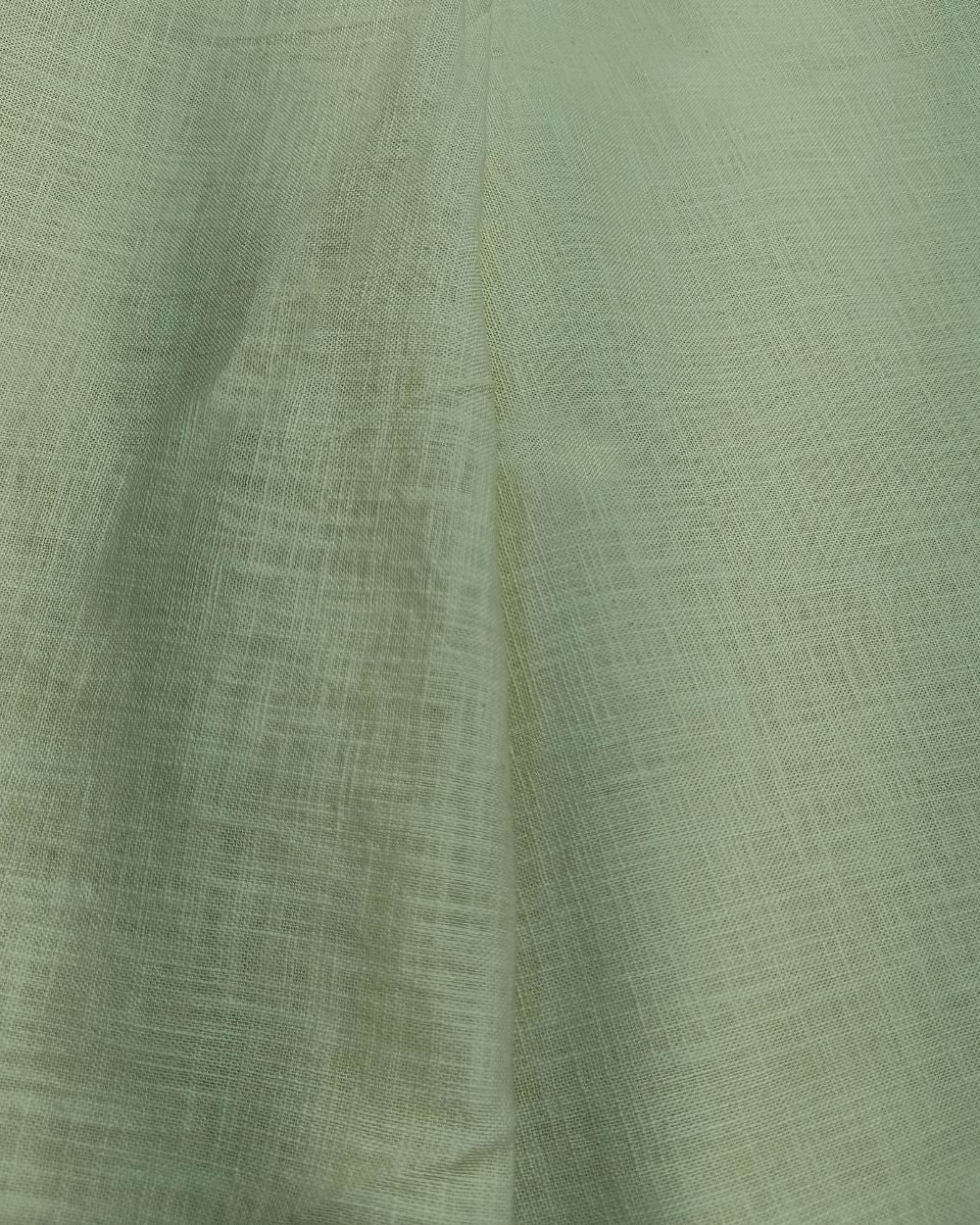 Plain Cotton Linen Pista Colour 44 Inches Width