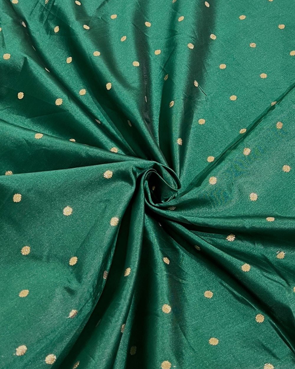 Taffeta Work Bottle Green Colour 60 Inches Width