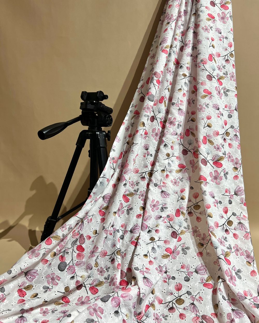 Printed Hakoba Cotton White Colour 44 Inches Width