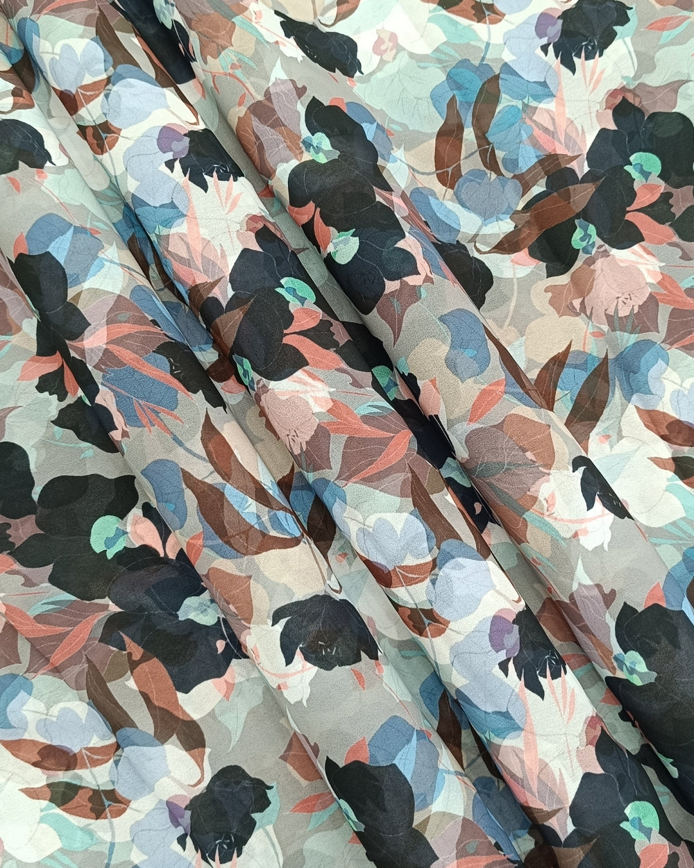 Fox Georgette Digital Print Multicolor 44 Inches Width