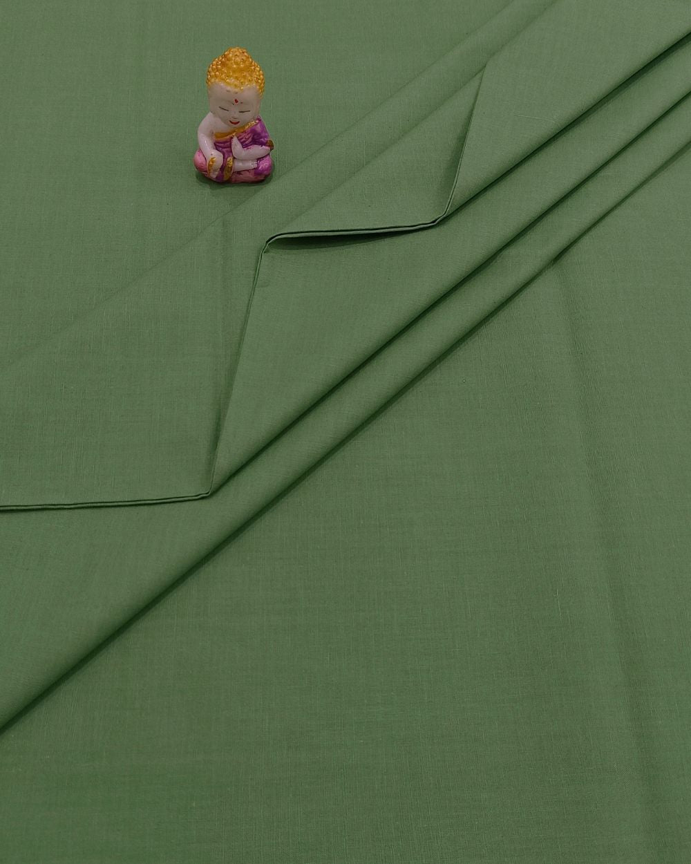 Plain Poplin-Cotton Dark Pista Colour 42 Inches Width