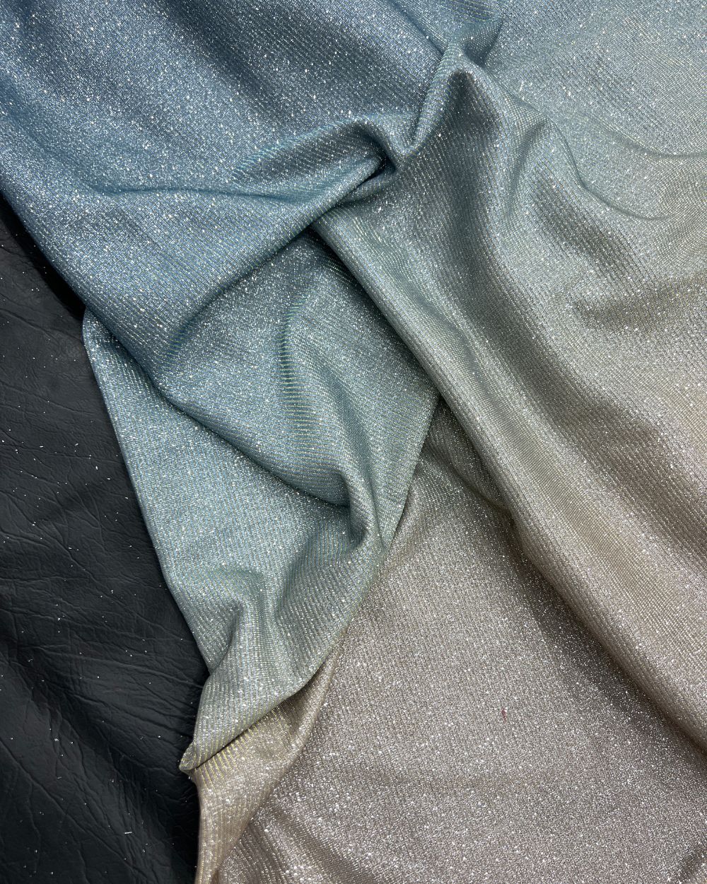 Imported Sparkle Blue Dual Tone Shaded Colour 55 Inches Width
