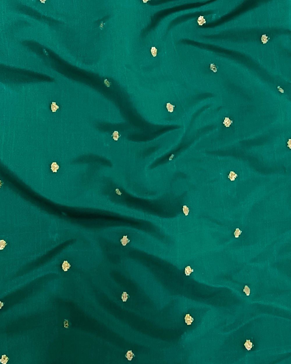 Taffeta Work Peacock Green Colour 60 Inches Width