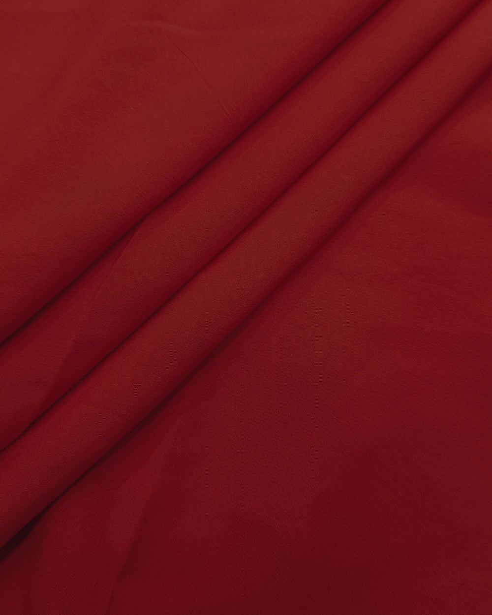 Plain Butter Crepe (American) Rose Red Colour 42 Inches Width