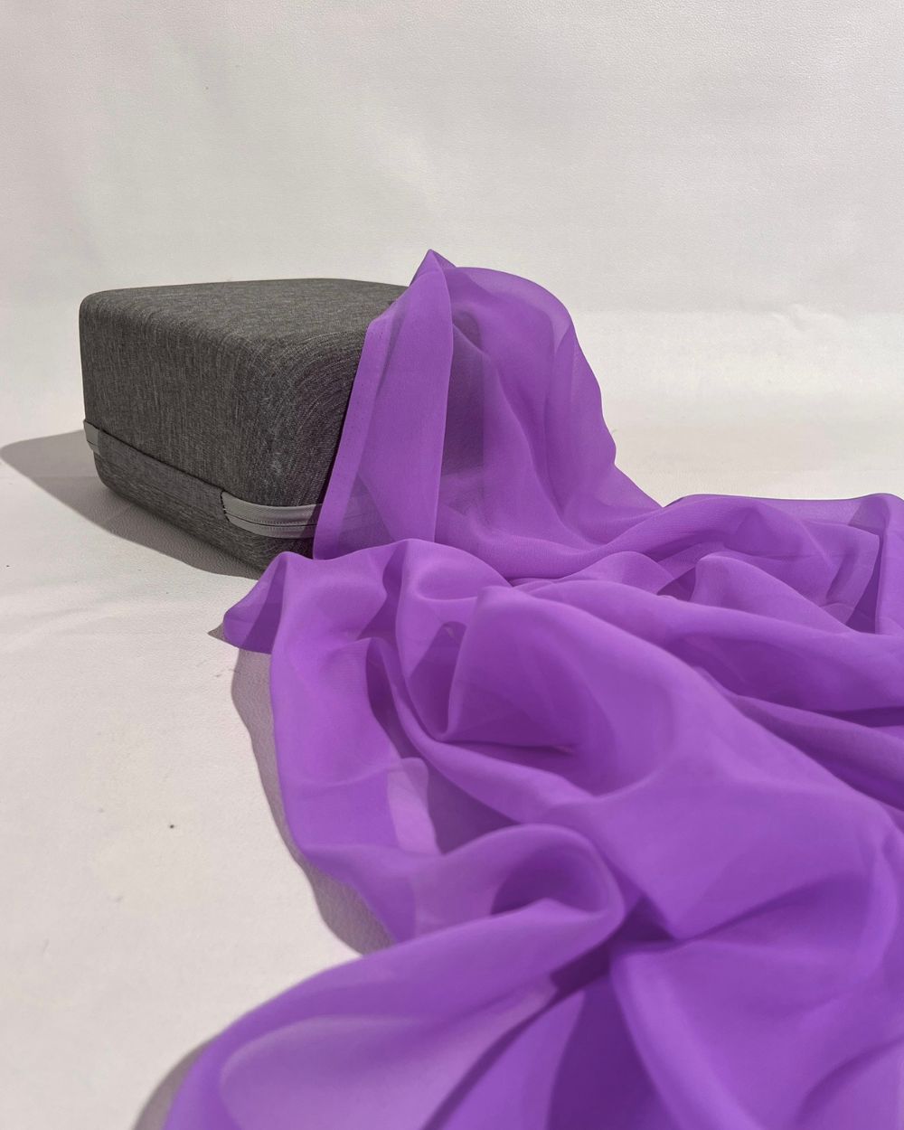 Plain Georgette Lavender Colour 44 Inches Width