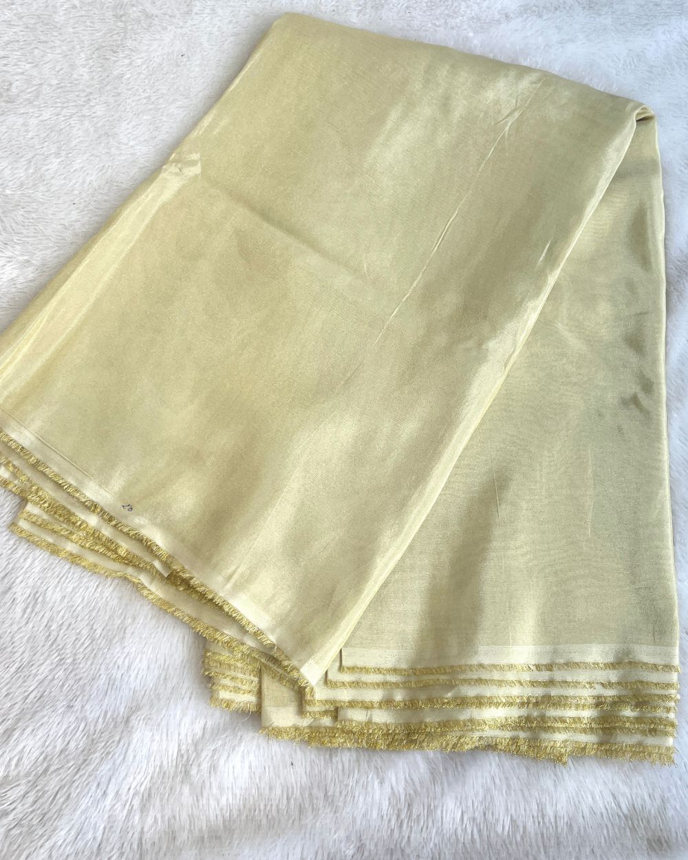 Dyeable Plain Cosmos Golden (Off White) Colour 44 Inches Width