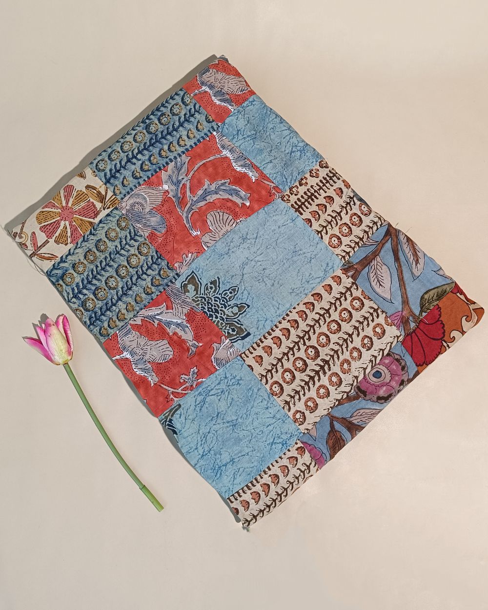 Printed Cotton  Patchwork Quilt Multicolor 42 Inches Width