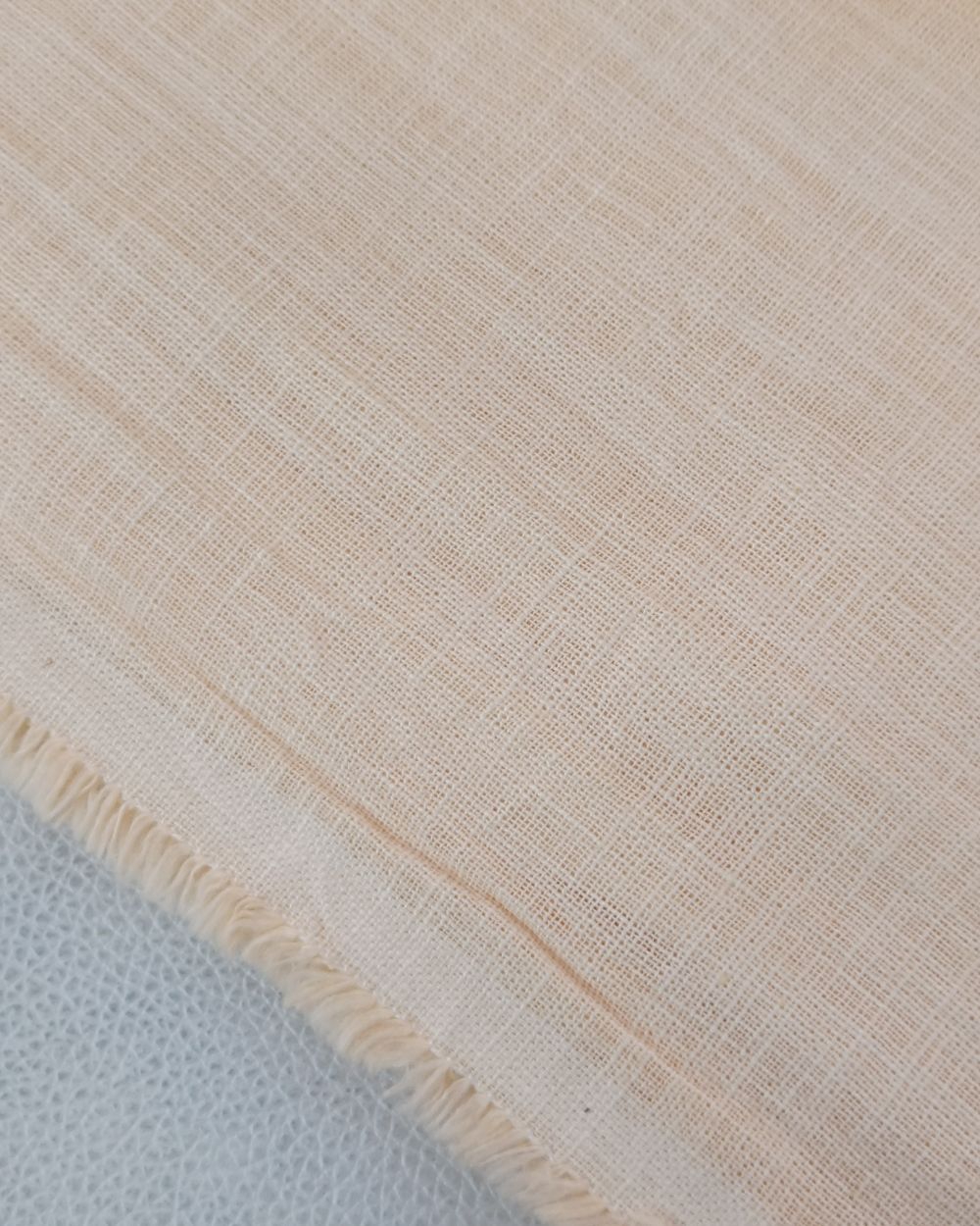 Plain Cotton Linen Light Cream Colour 43 Inches Width