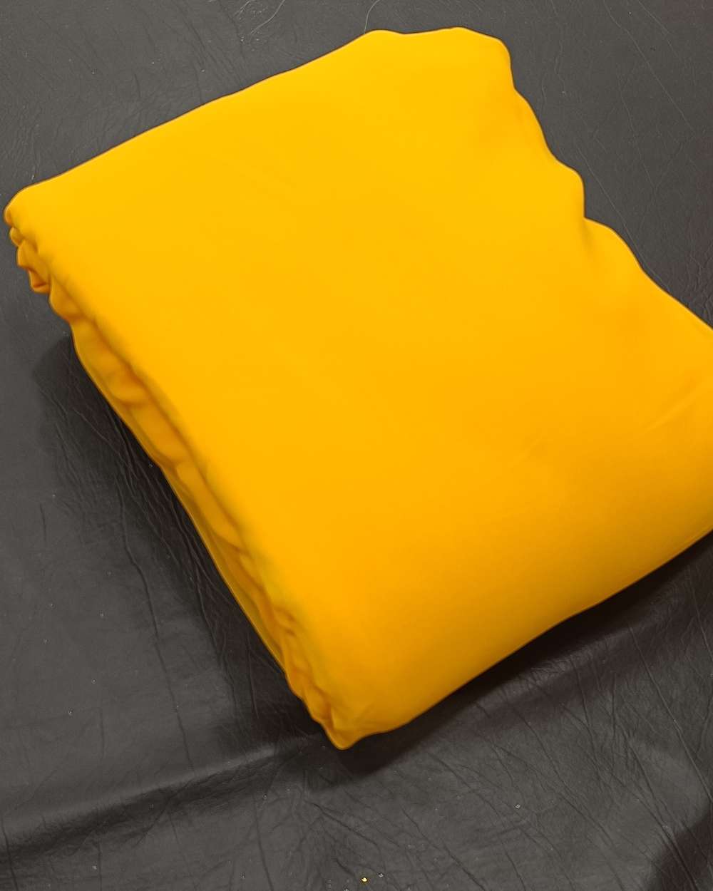 Plain Georgette Turmeric Yellow Colour 44 Inches Width
