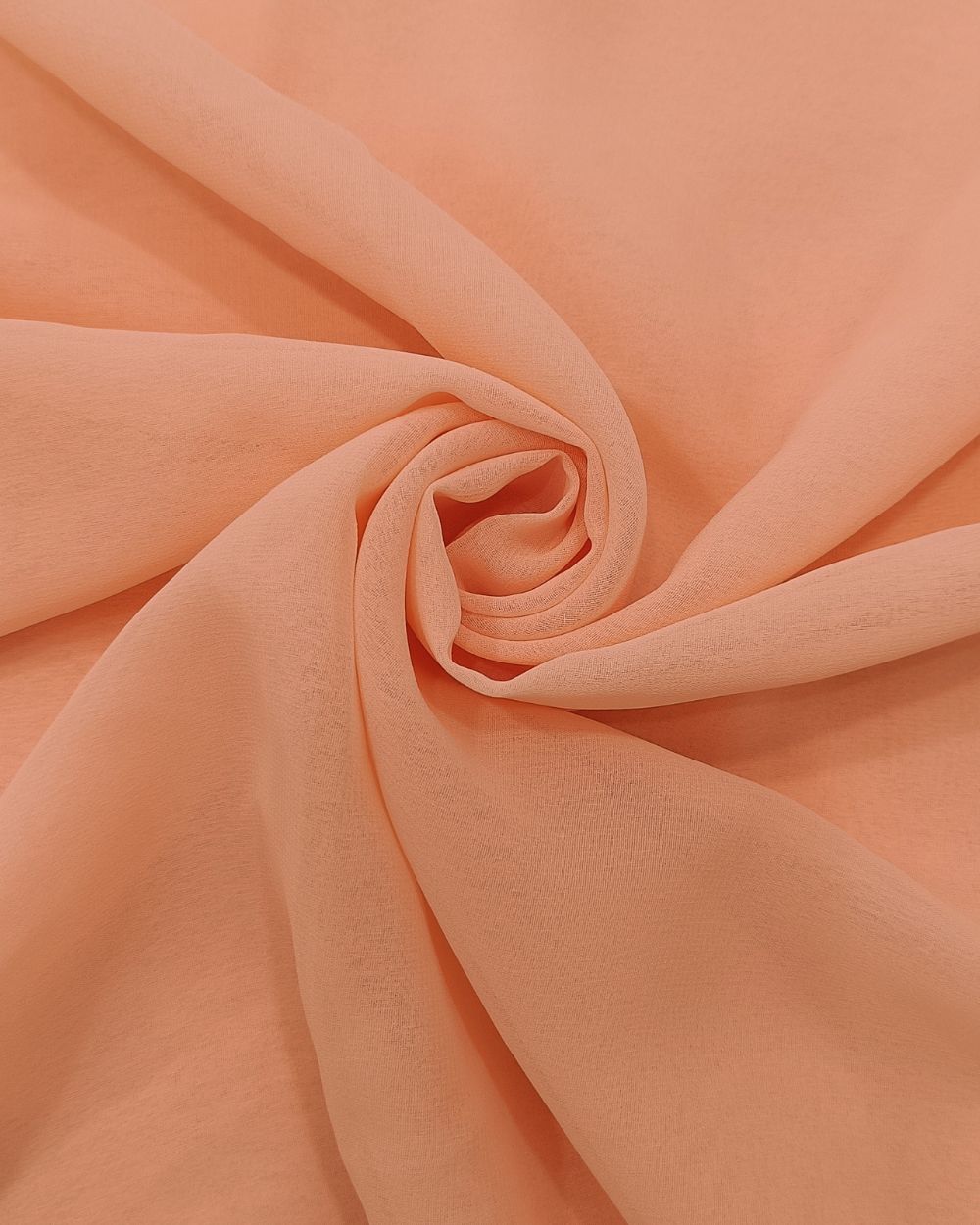Plain Georgette Buff Orange Colour 44 Inches Width