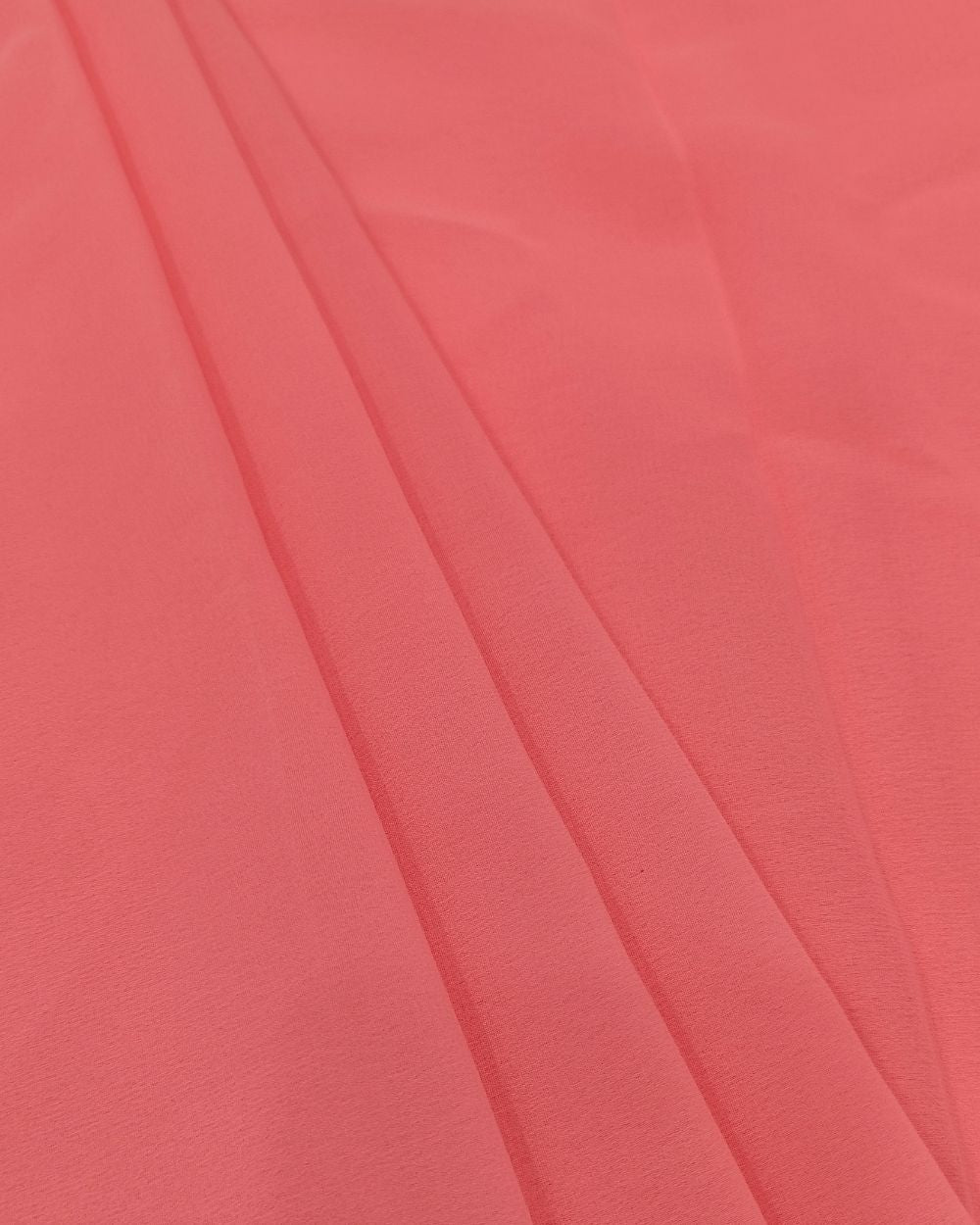 Plain Georgette Salmon Colour 44 Inches Width