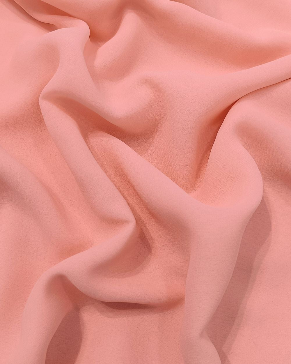 Plain Georgette Strawberry Cream Colour 44 Inches Width