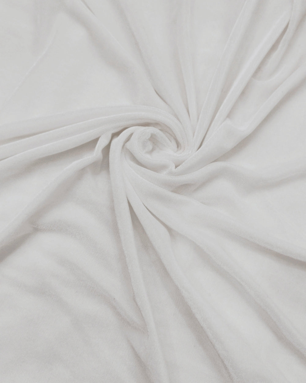 Plain Velvet White Colour 60 Inches Width