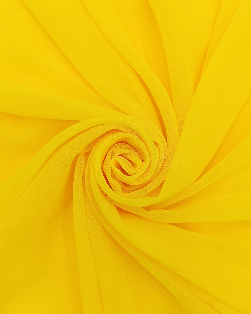 Plain Georgette Yellow Colour 44 Inches Width