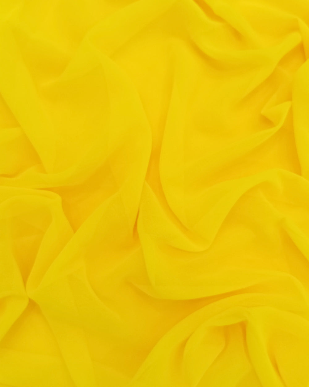 Plain Georgette Yellow Colour 44 Inches Width
