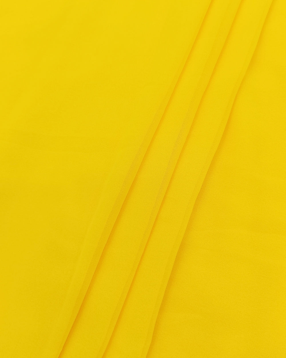Plain Georgette Yellow Colour 44 Inches Width