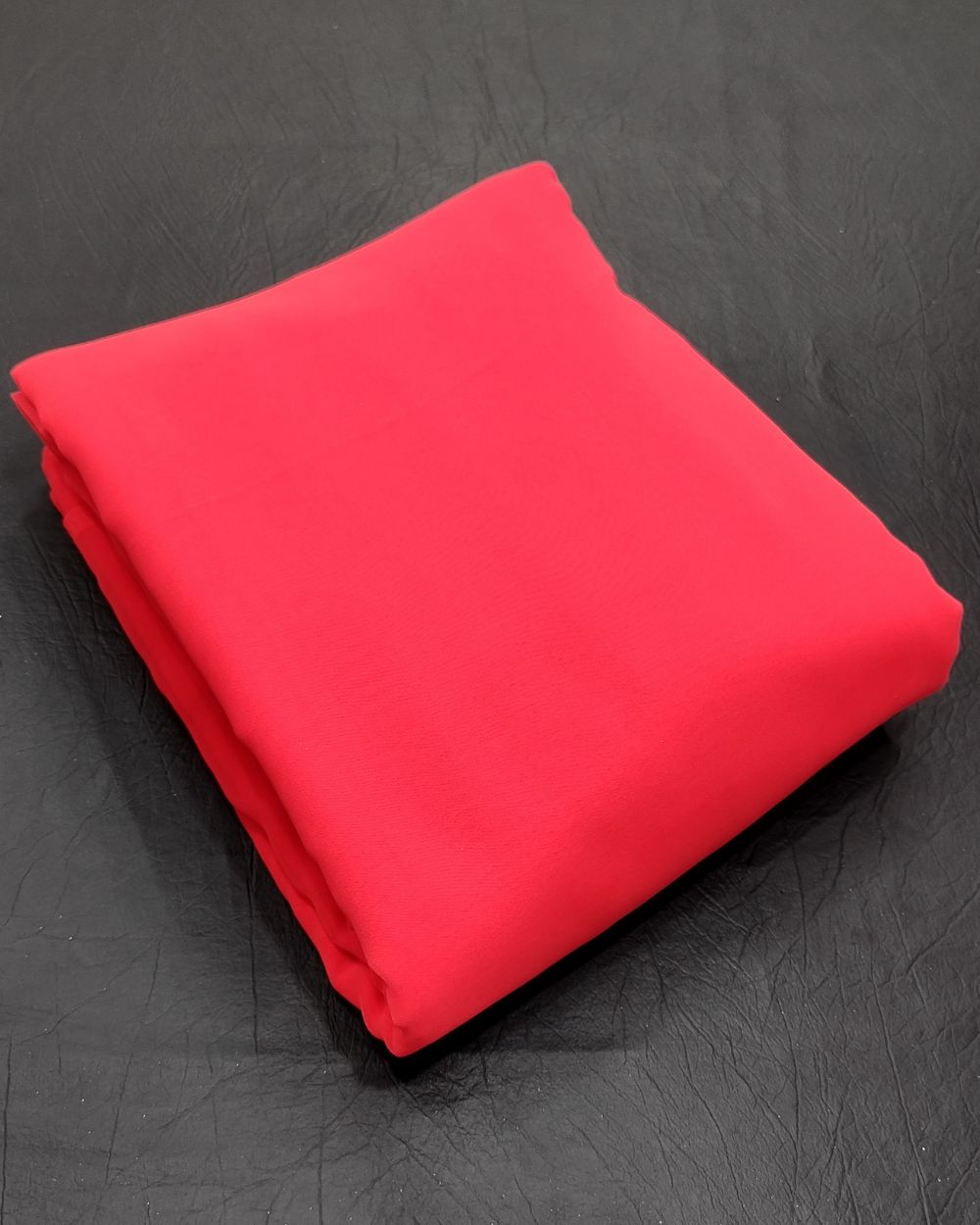 Plain Georgette Scarlet Red Colour 44 Inches Width