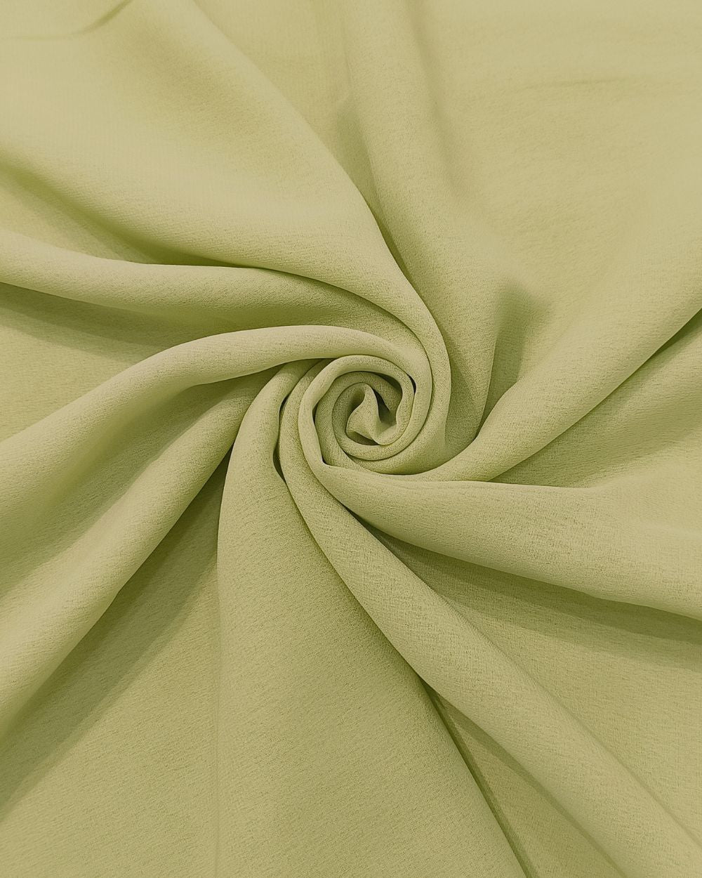 Plain Georgette Apple Green Colour 44 Inches Width