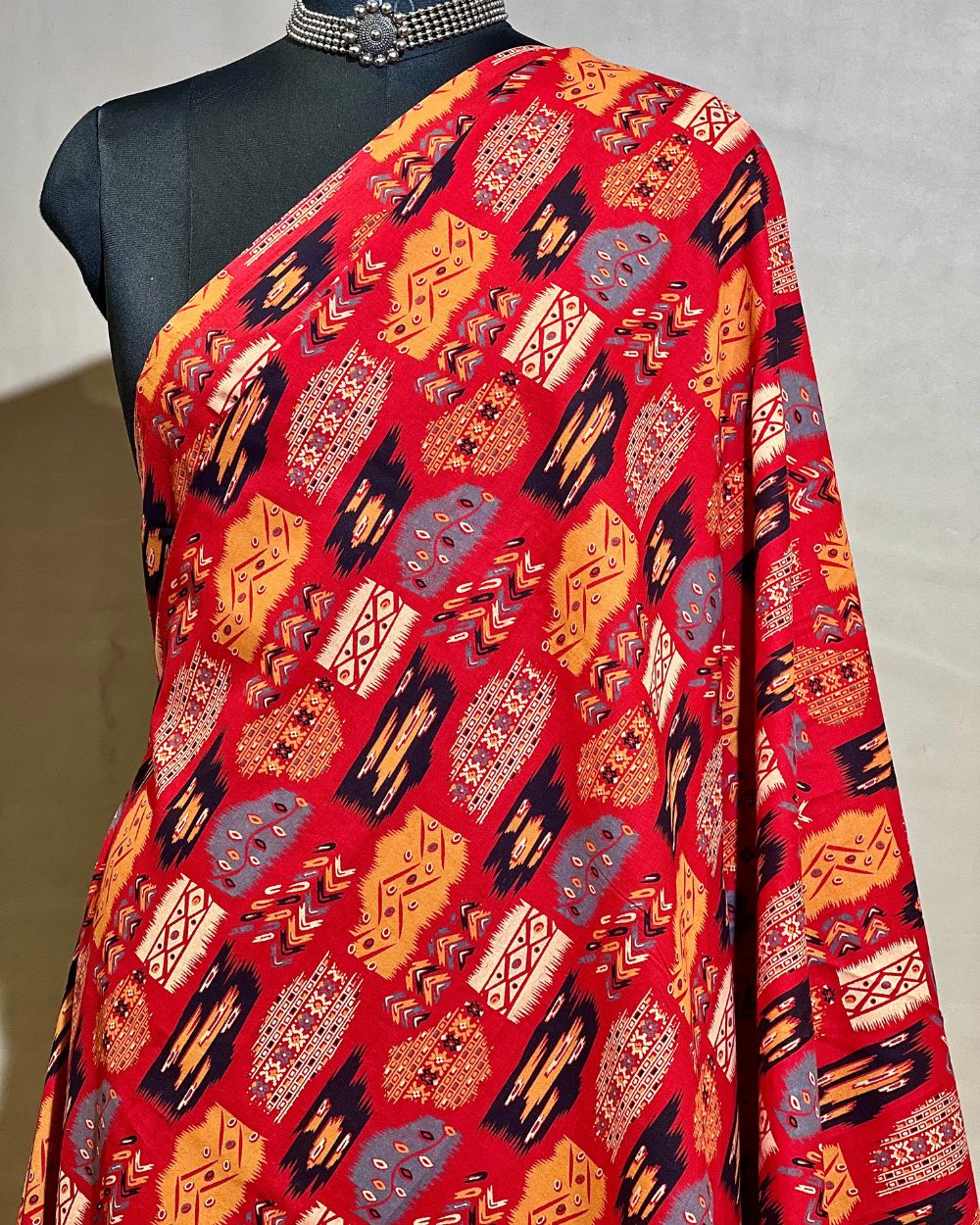 Printed Cotton Fabric Multicolor 42 Inches Width