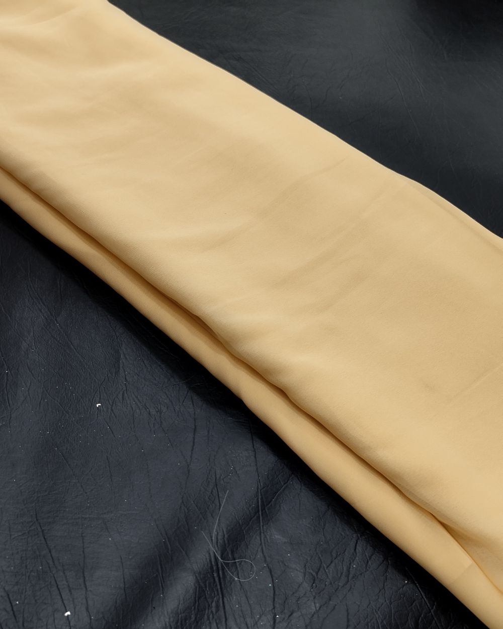 Plain Georgette Caramel Cream Colour 44 Inches Width